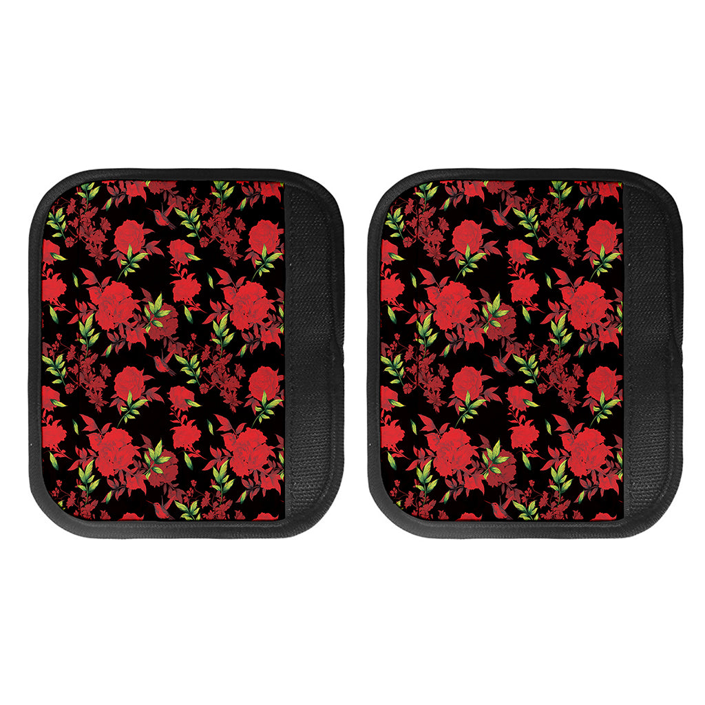 Black And Red Roses Floral Print Handle Covers