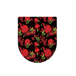 Black And Red Roses Floral Print Toilet Lid Cover