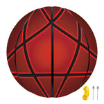 Black And Red Satanic Pentagram Print Basketball