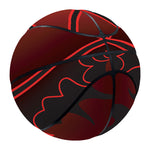 Black And Red Satanic Pentagram Print Basketball