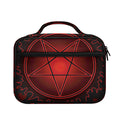 Black And Red Satanic Pentagram Print Briefcase Bible Bag