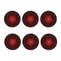 Black And Red Satanic Pentagram Print Coaster Set