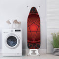 Black And Red Satanic Pentagram Print Ironing Board Cover