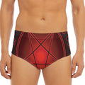 Black And Red Satanic Pentagram Print Men's Triangle Swim Briefs