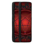Black And Red Satanic Pentagram Print Refrigerator Handle Covers