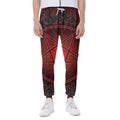 Black And Red Satanic Pentagram Print Joggers