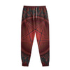 Black And Red Satanic Pentagram Print Sweatpants