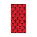 Black And Red Spartan Pattern Print Baby Crib Sheet