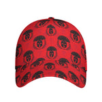 Black And Red Spartan Pattern Print Baseball Cap