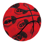Black And Red Spartan Pattern Print Basketball