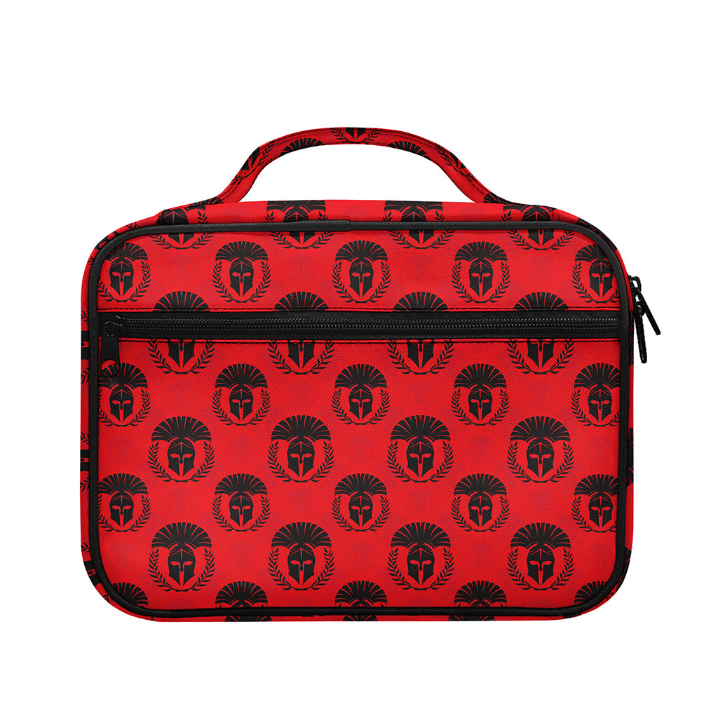 Black And Red Spartan Pattern Print Briefcase Bible Bag