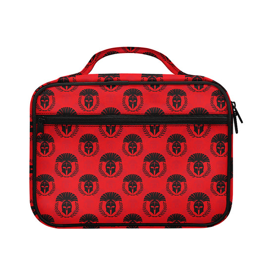 Black And Red Spartan Pattern Print Briefcase Bible Bag