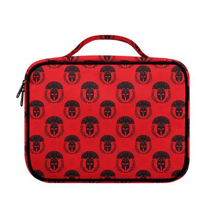 Black And Red Spartan Pattern Print Briefcase Bible Bag