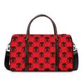 Black And Red Spartan Pattern Print Duffel Bag