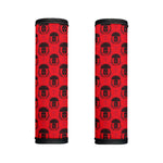Black And Red Spartan Pattern Print Handle Covers