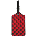 Black And Red Spartan Pattern Print Luggage Tag