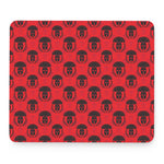 Black And Red Spartan Pattern Print Mouse Pad