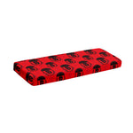 Black And Red Spartan Pattern Print Piano Keyboard Cover
