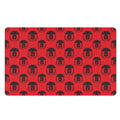 Black And Red Spartan Pattern Print Polyester Doormat