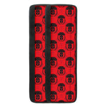 Black And Red Spartan Pattern Print Refrigerator Handle Covers