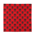 Black And Red Spartan Pattern Print Silk Bandana