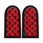 Black And Red Spartan Pattern Print Skillet Handle Cover