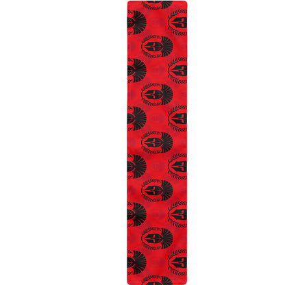 Black And Red Spartan Pattern Print Table Runner