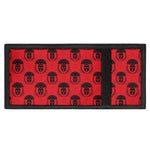 Black And Red Spartan Pattern Print Trifold Wallet