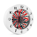 Black And Red Spider Tie Dye Print Alarm Clock
