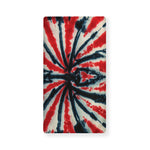 Black And Red Spider Tie Dye Print Baby Crib Sheet