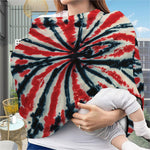 Black And Red Spider Tie Dye Print Baby Seat Cover