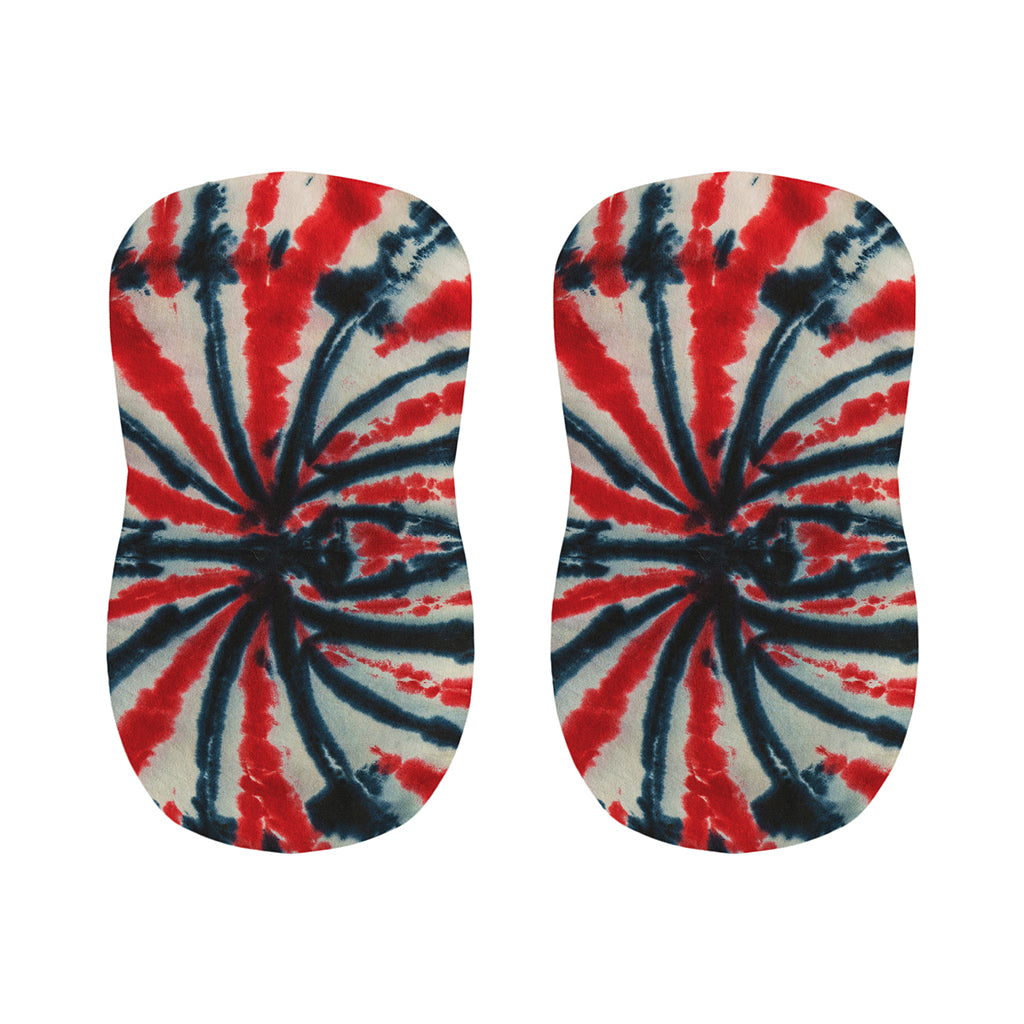 Black And Red Spider Tie Dye Print Bar Stool Covers