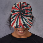 Black And Red Spider Tie Dye Print Baseball Cap