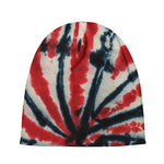 Black And Red Spider Tie Dye Print Beanie