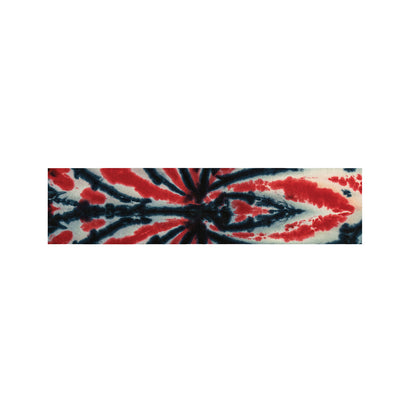 Black And Red Spider Tie Dye Print Bed Runner