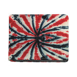 Black And Red Spider Tie Dye Print Bifold Wallet