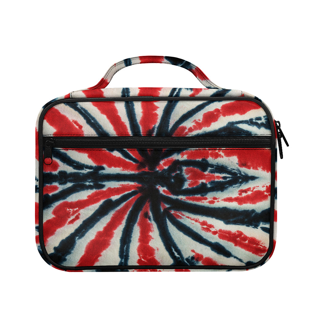 Black And Red Spider Tie Dye Print Briefcase Bible Bag