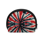 Black And Red Spider Tie Dye Print Coin Purse