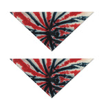 Black And Red Spider Tie Dye Print Dog Bandana