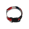 Black And Red Spider Tie Dye Print Dog Collar