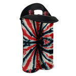 Black And Red Spider Tie Dye Print Double Neoprene Wine Tote
