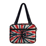 Black And Red Spider Tie Dye Print Double Strap Bible Bag