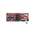 Black And Red Spider Tie Dye Print Extended Mouse Pad