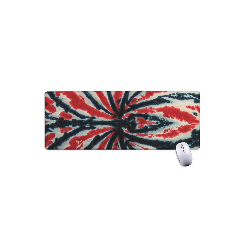 Black And Red Spider Tie Dye Print Extended Mouse Pad