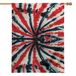 Black And Red Spider Tie Dye Print House Flag