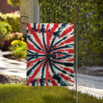Black And Red Spider Tie Dye Print House Flag