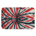 Black And Red Spider Tie Dye Print Indoor Door Mat