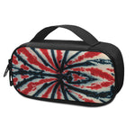 Black And Red Spider Tie Dye Print Insulin Cooler Travel Case