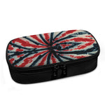 Black And Red Spider Tie Dye Print Insulin Cooler Travel Case