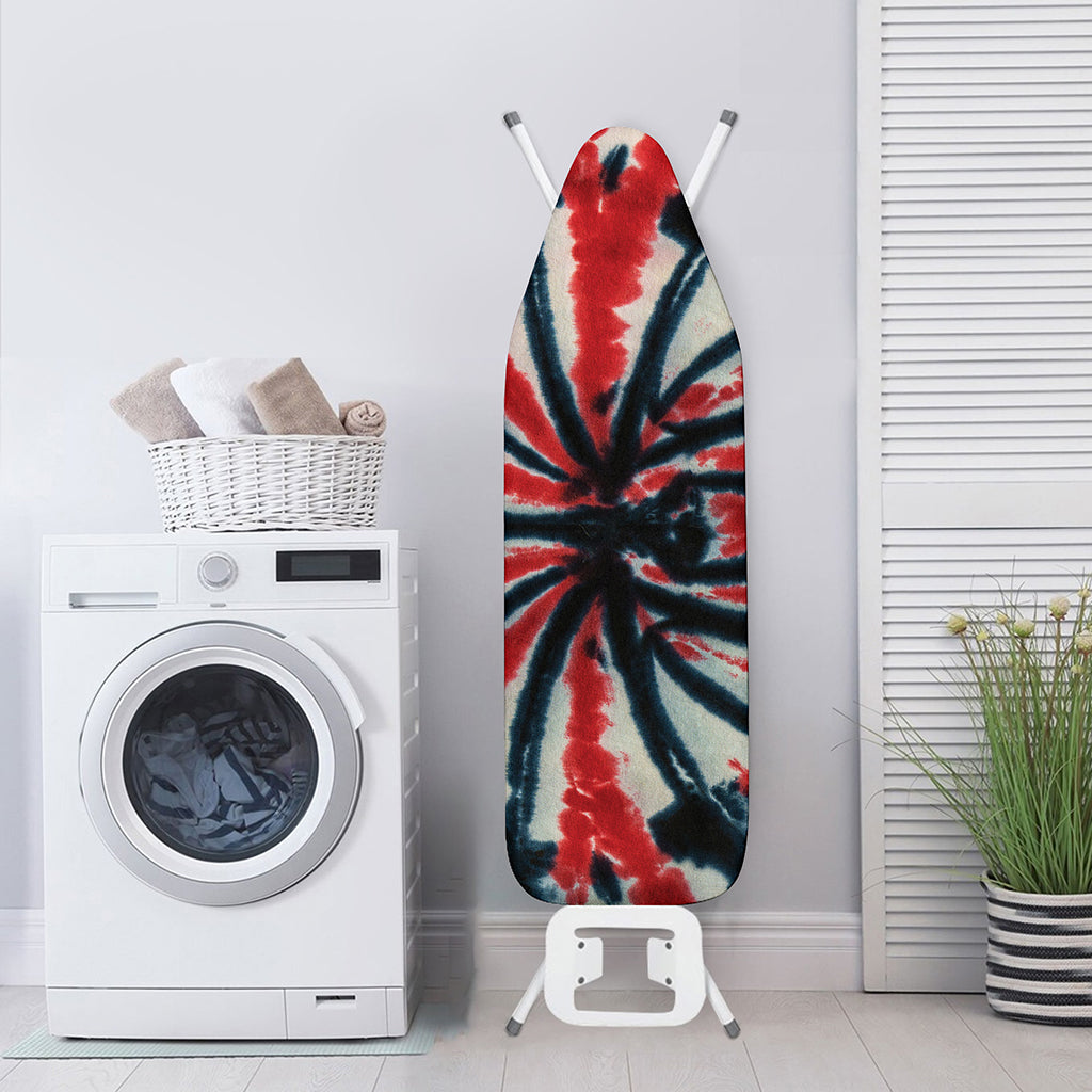 Black And Red Spider Tie Dye Print Ironing Board Cover